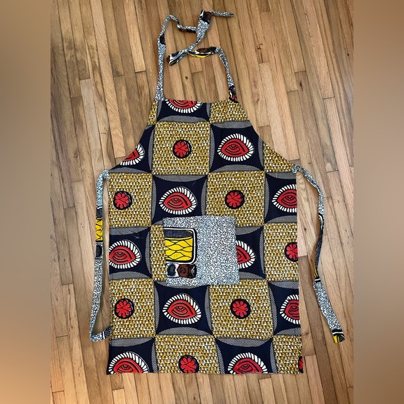 Other - Dutch Wax Print African Fabric Apron